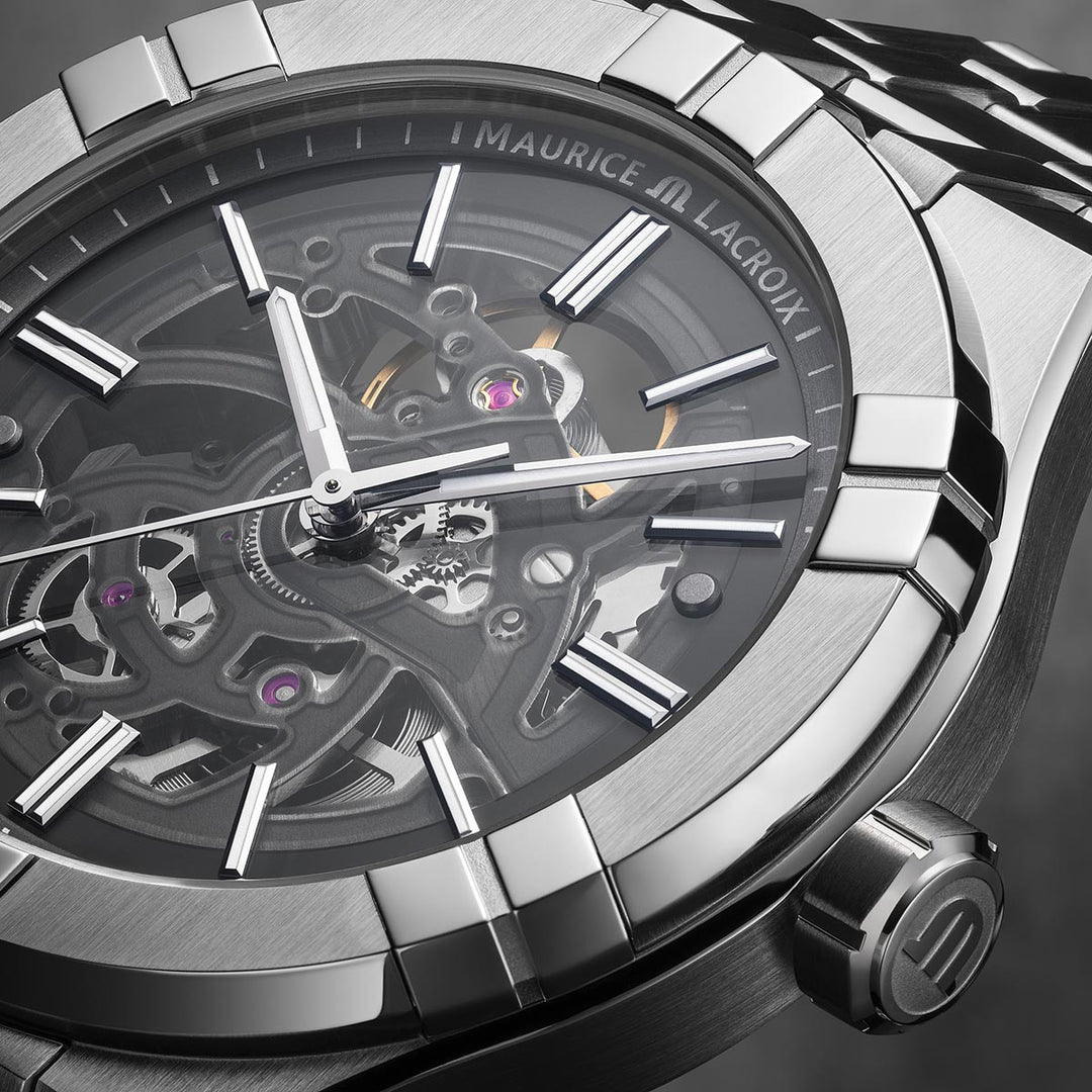 Relógio Maurice Lacroix AIKON AUTOMÁTICO SKELETON AI6008-SS002-030-1