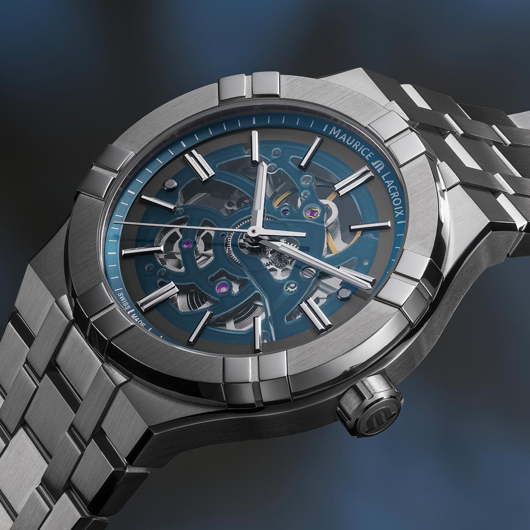 Relógio Maurice Lacroix AIKON AUTOMÁTICO SKELETON AI6008-SS002-031-1