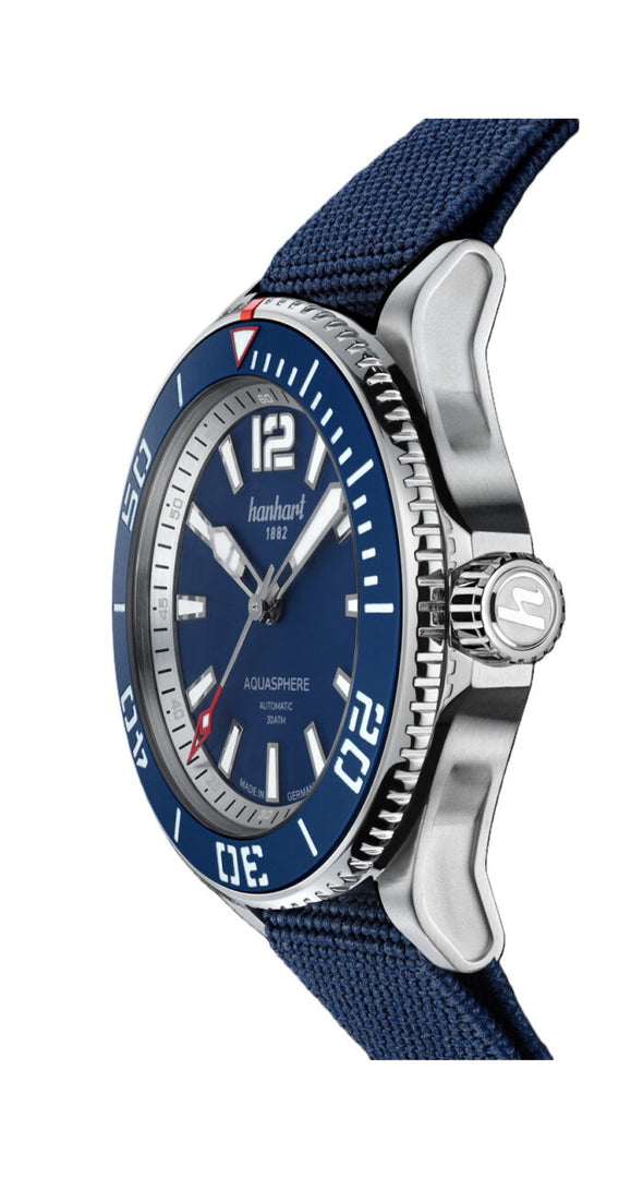 Relógio Hanhart AQUASPHERE FreeFall Blue, 42mm 772.270-3338