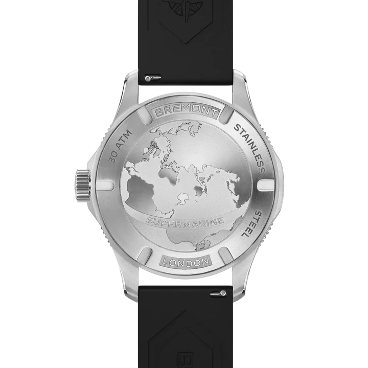 Relógio Bremont Supermarine 300M GMT, 'Glacier' Blue
