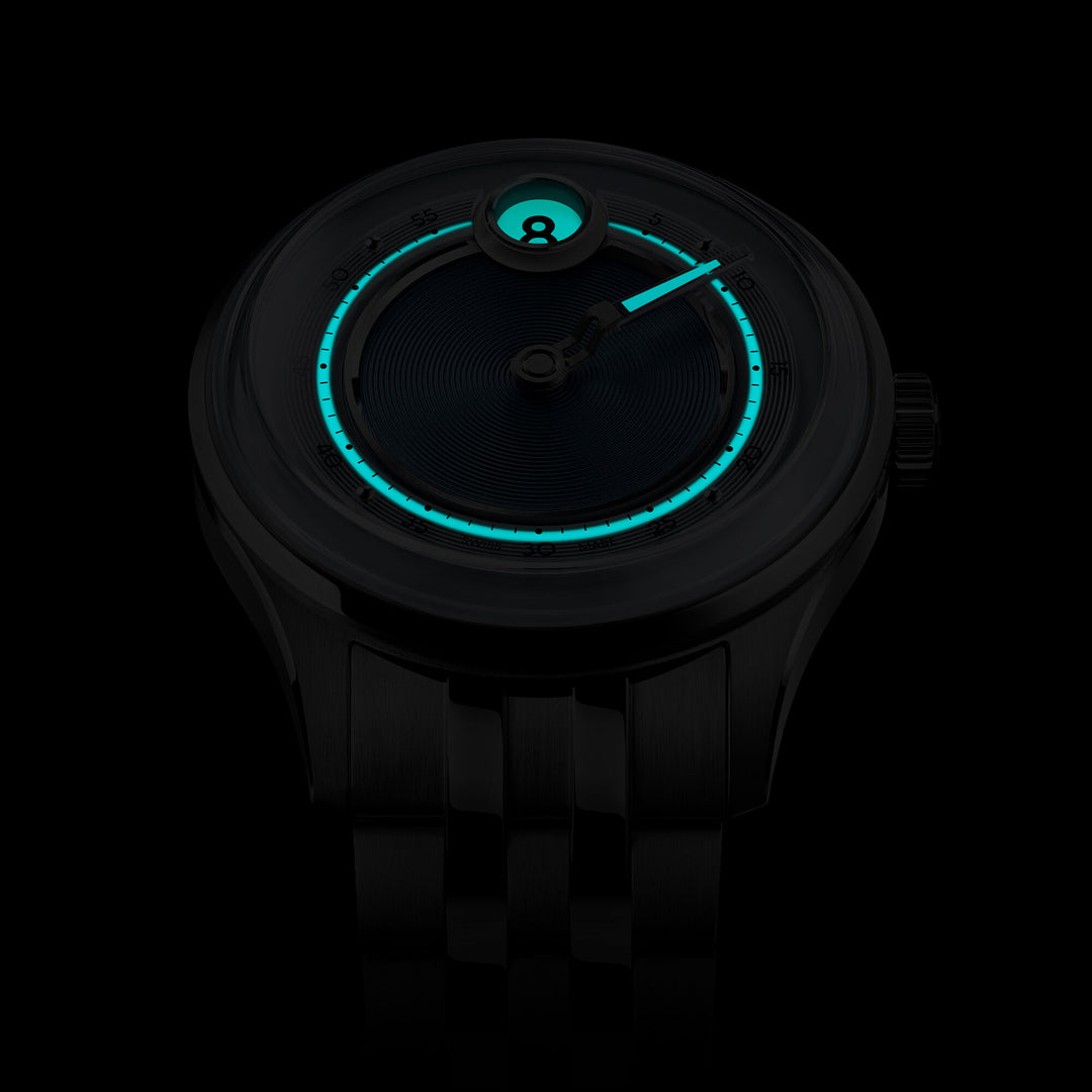 Relógio Christopher Ward C01-39AJH4-S00B0-B1 C1 Jump Hour Mk V 39mm