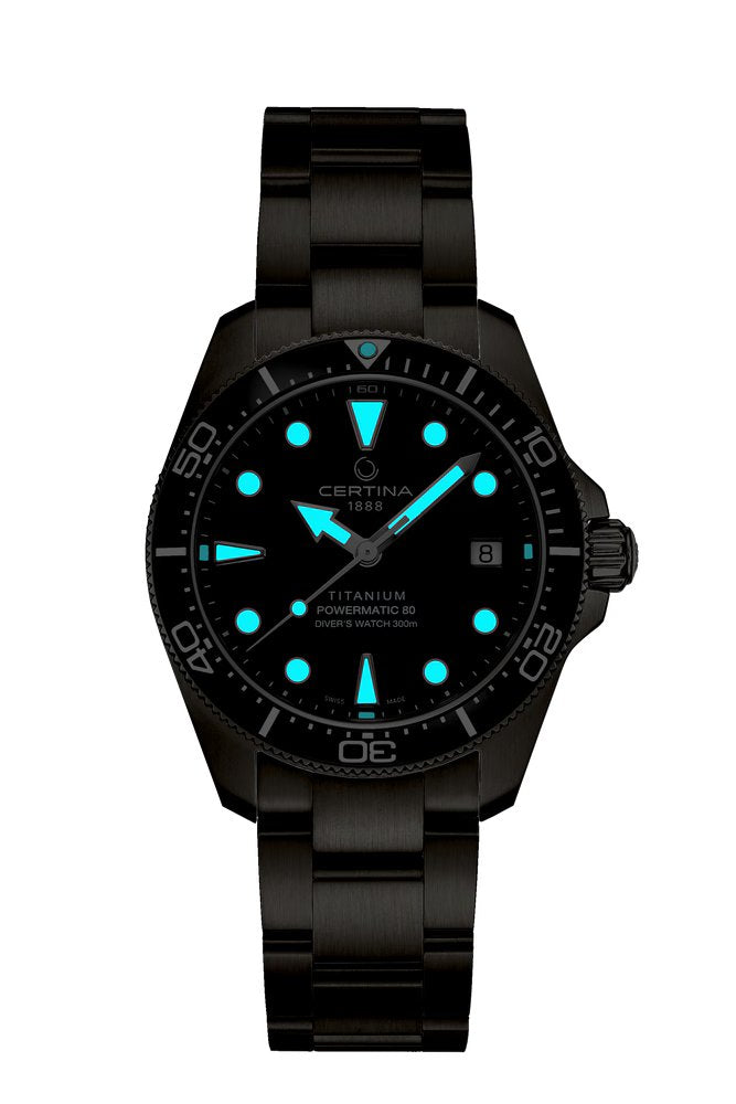 Relógio Certina DS Action Diver 38mm C048.807.44.051.01 Unissex Titânio