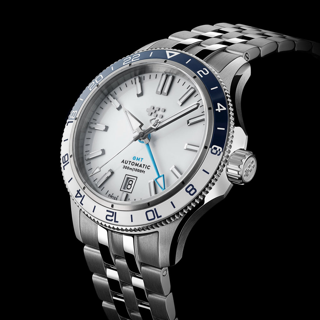 Relógio Christopher Ward C60-40AGM31S0BW0-B0 C60 Trident GMT 300 40mm