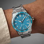 Carregue a imagem no visualizador da Galeria, Relógio Christopher Ward C60 Trident Pro 300 C60-42ADA31S0BB2-B0 42mm Pool Blue
