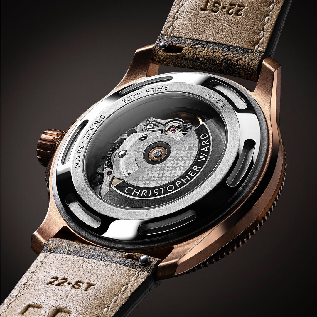 Relógio Christopher Ward C60-42ADC31B0KK0-VT1 C60 Pro 300 Bronze 42mm
