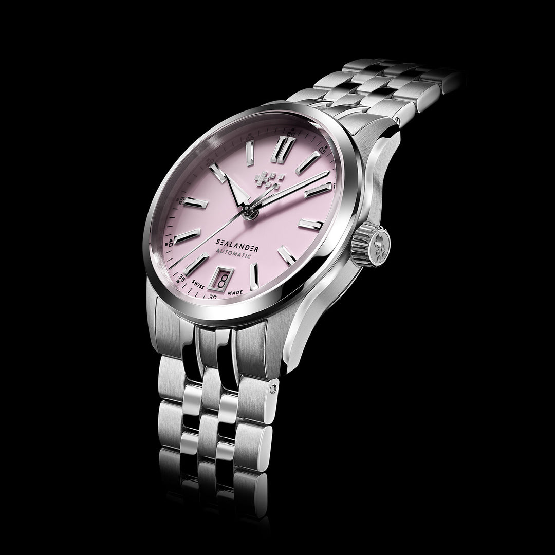 Relógio Christopher Ward C63-36ADA4-S00P0-B0 C63 Sealander Automático 36mm   Pink