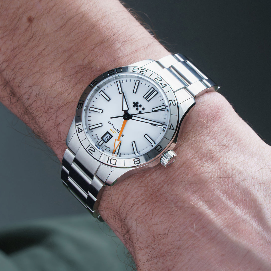 Relógio Christopher Ward C63 Sealander GMT 39mm Automático C63-39AGM4-S00W0-B0