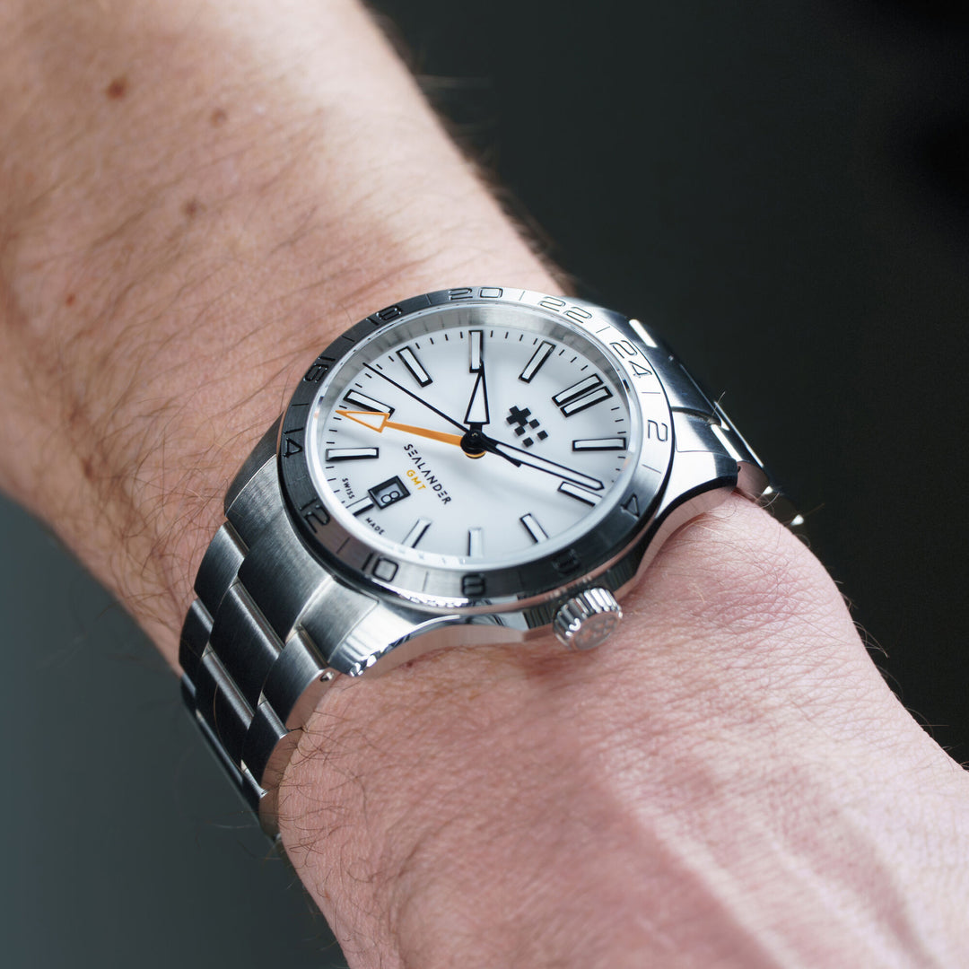 Relógio Christopher Ward C63 Sealander GMT 42mm Automático GMT C63-42AGM4-S00W0-B0