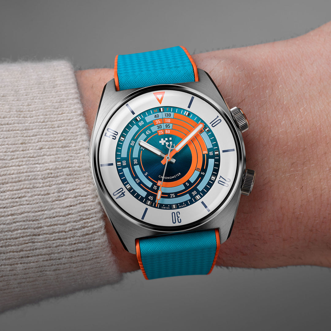 Relógio Christopher Ward C65-41CSC2-S0WB0-RBO C65 C65 Super Compressor Elite 41mm