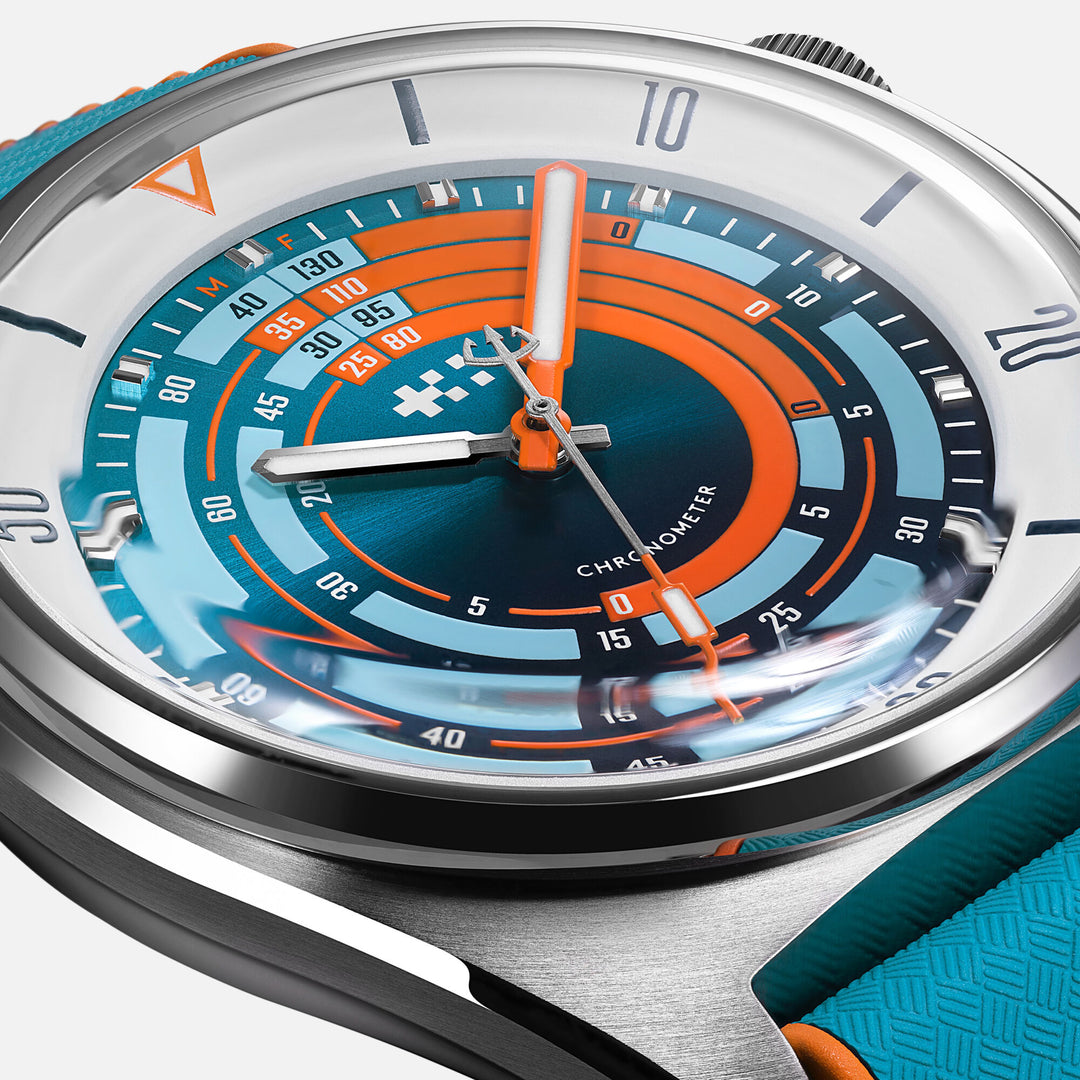 Relógio Christopher Ward C65-41CSC2-S0WB0-RBO C65 C65 Super Compressor Elite 41mm