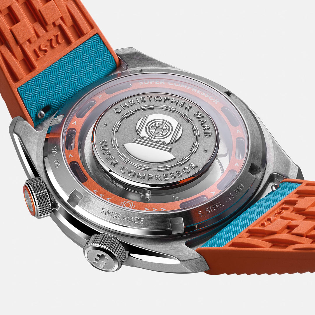 Relógio Christopher Ward C65-41CSC2-S0WB0-RBO C65 C65 Super Compressor Elite 41mm