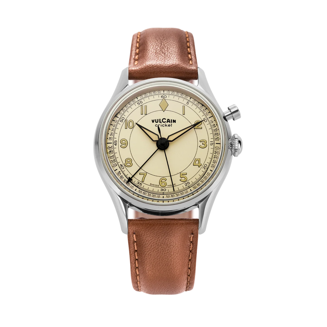 Relógio Vulcain 100169B77.BAL301 Cricket Classique 36 mm - Eggshell
