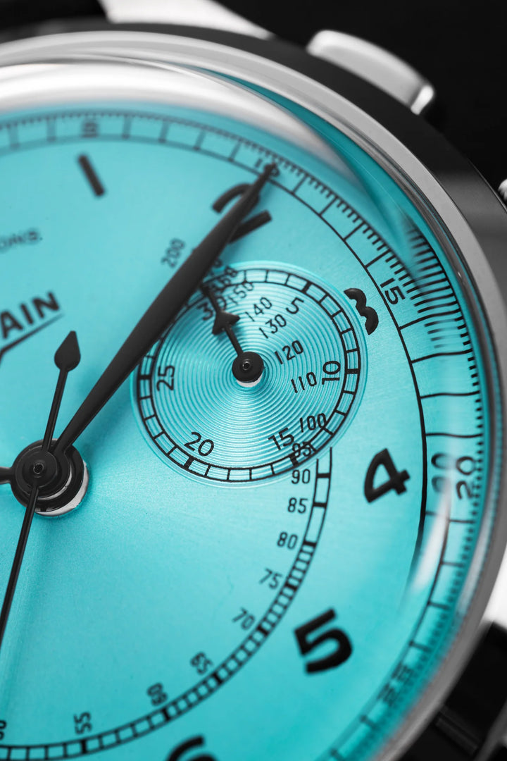 Relógio Vulcain 650167A38.BHM288 Monopusher Heritage - Turquoise