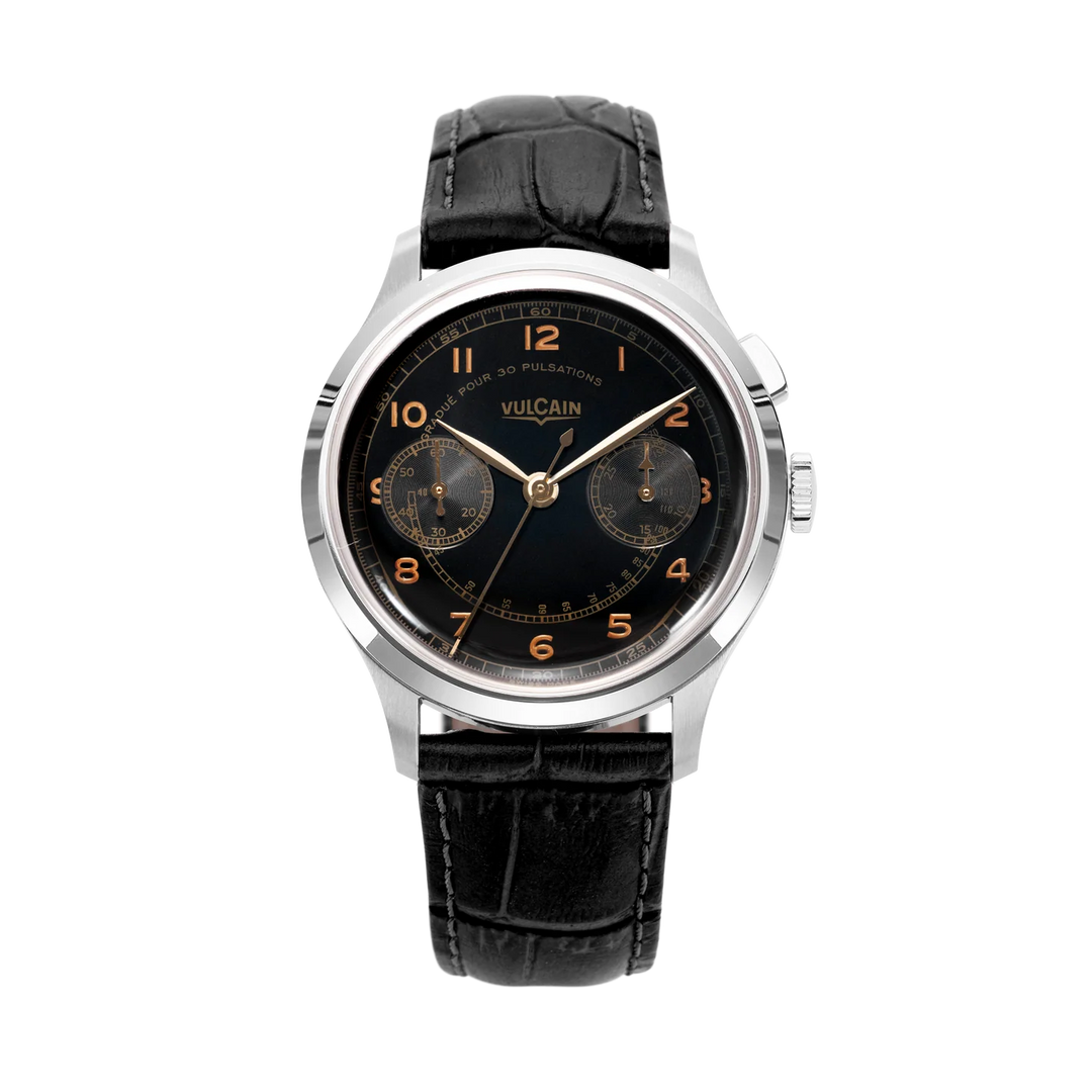 Relógio Vulcain 650167A08.BHM288 Monopusher Heritage - Black