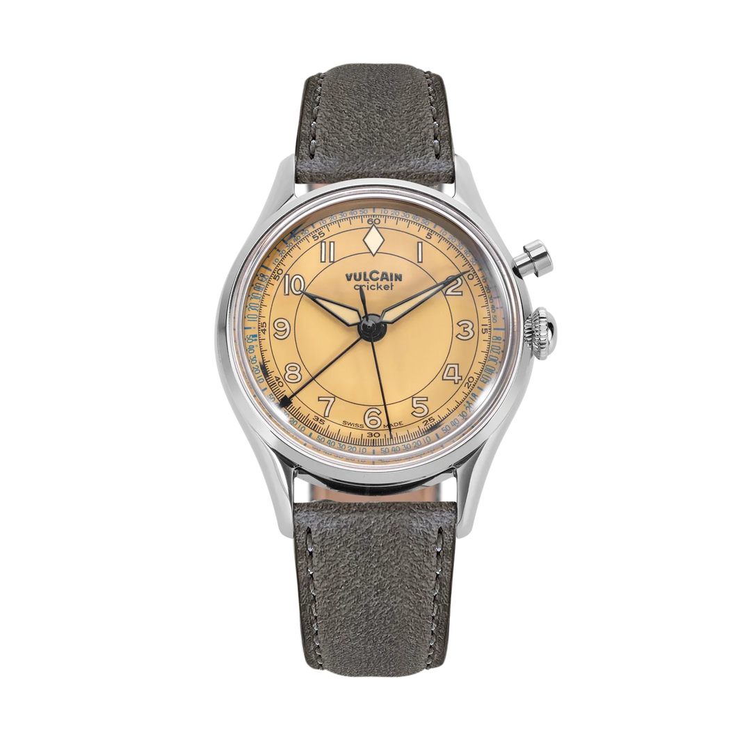 Relógio Vulcain 100169B87.BAL301 Cricket Classique 36 mm - Khaki Brown