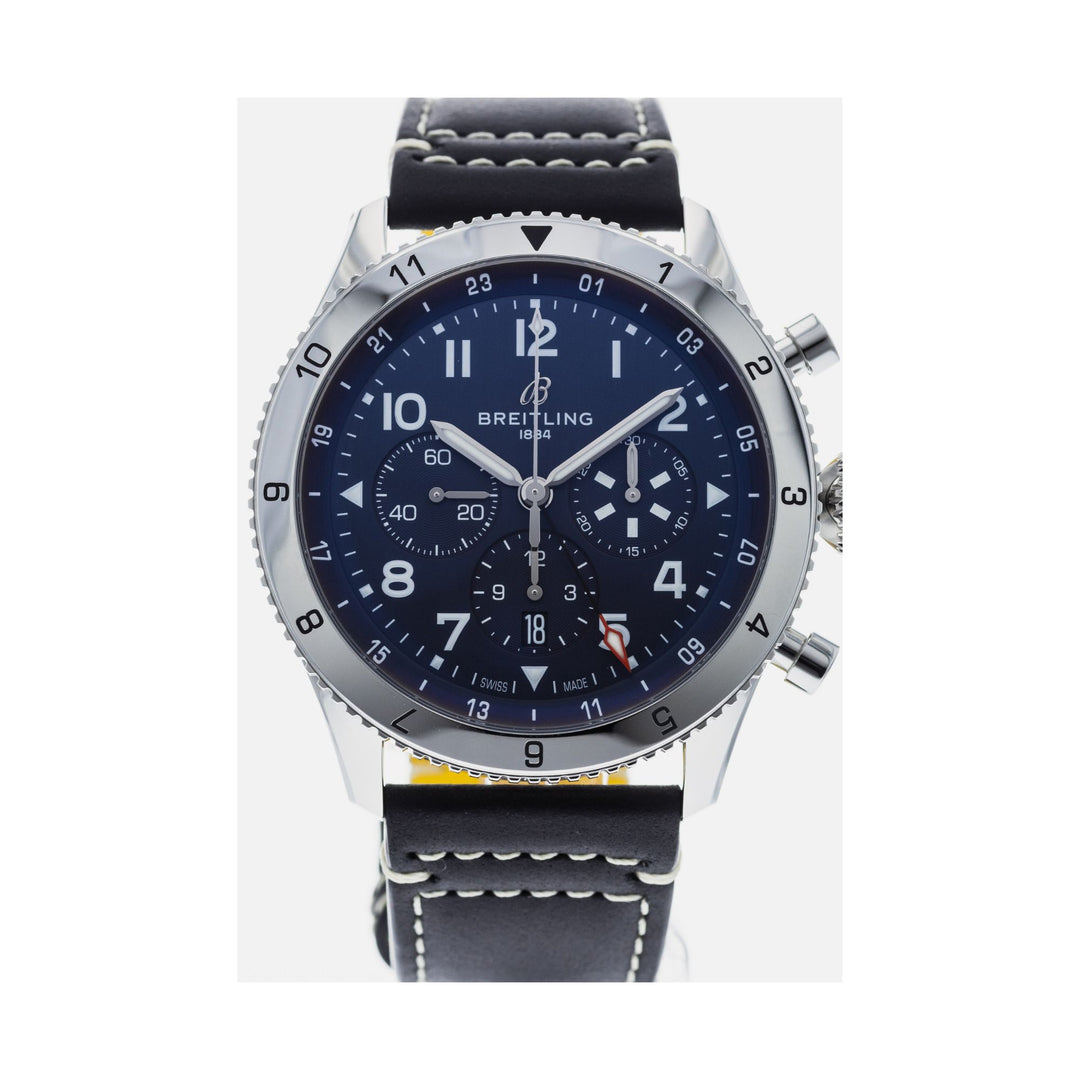 Relógio Breitling Super AVI B04 Chronograph GMT 46 P-51 Mustang AB0445 - Automático - 46mm - Pendulum Relojoaria