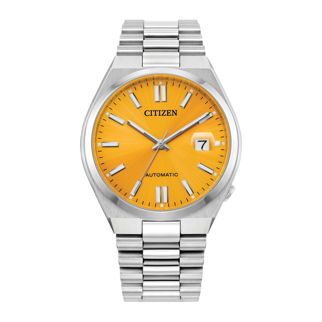 Relógio Citizen Tsuyosa NJ015 Amarelo - Pendulum Relojoaria