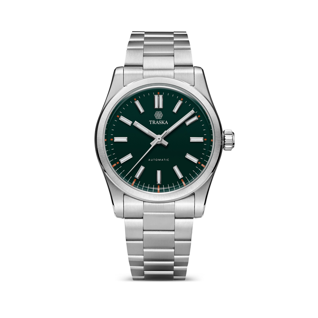 Relógio TRASKA Commuter 36 Bottle Green 3205