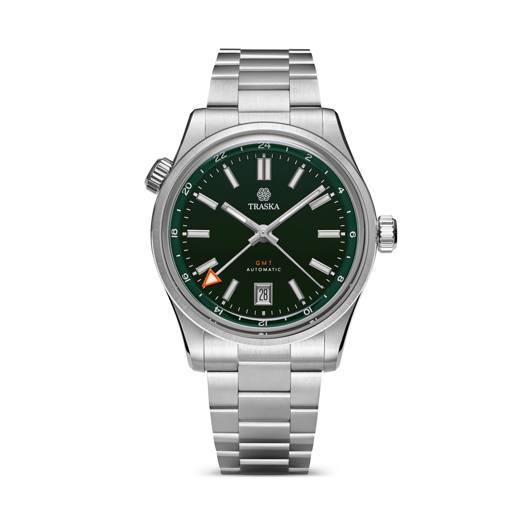 Relógio TRASKA Venturer GMT Bottle Green