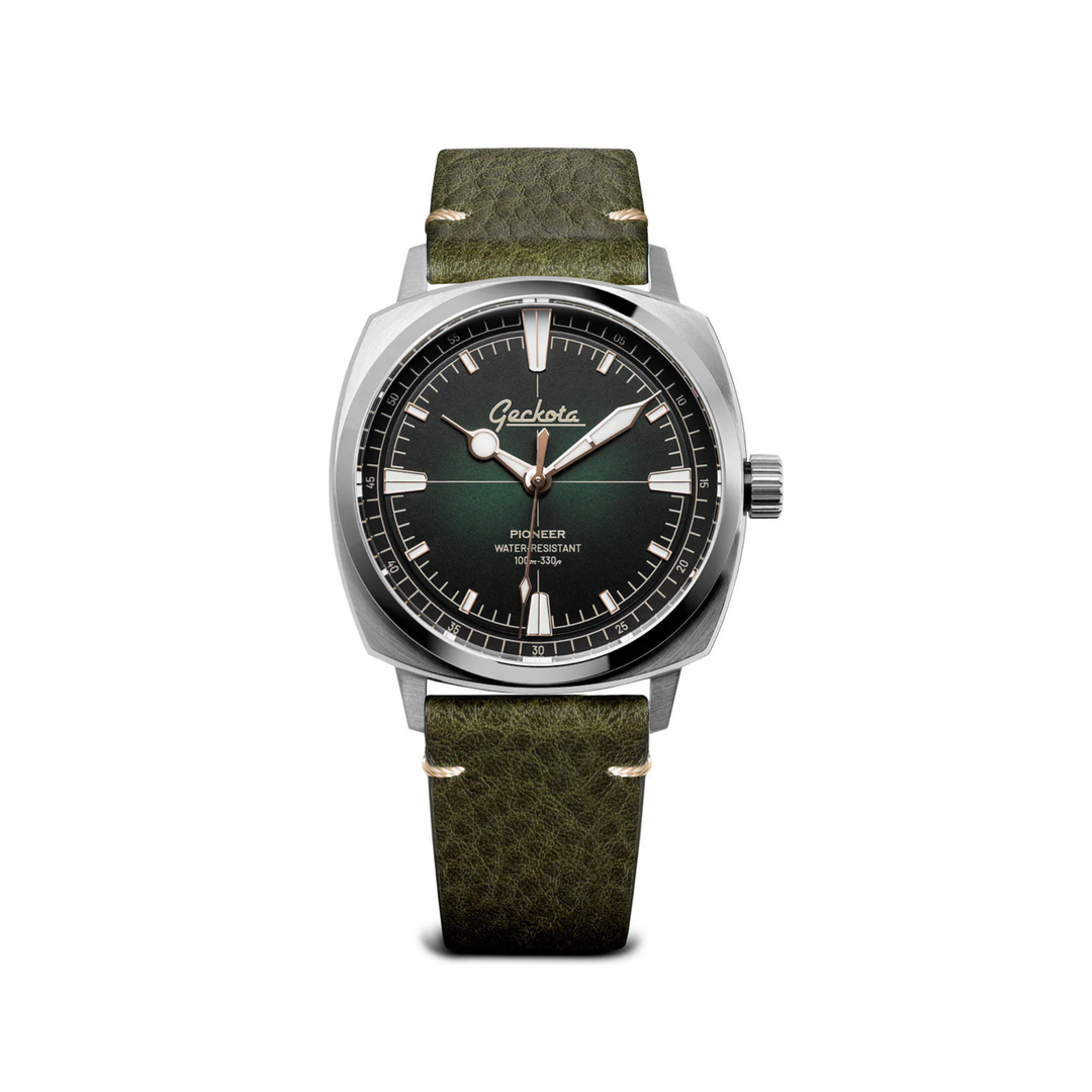 Relógio Geckota Pioneer Classic Edition Dark Jungle Green