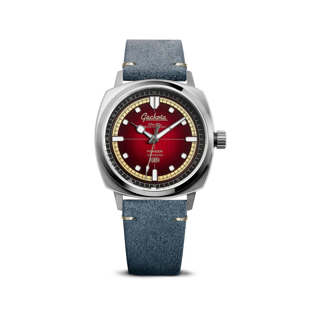 Relógio Geckota Pioneer Special Edition Oxblood Red