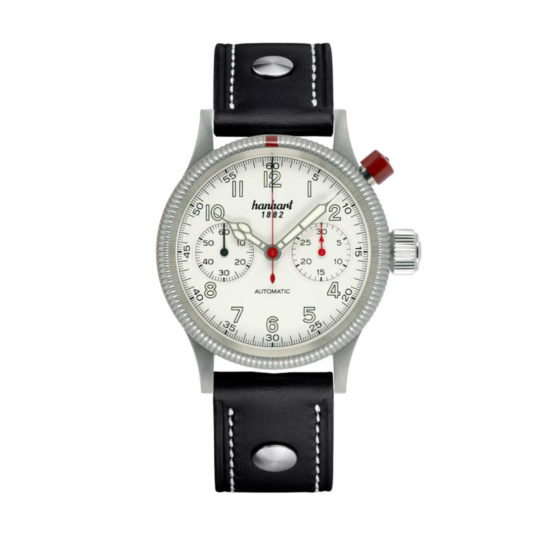 Relógio Hanhart PIONEER Mk I antique white, 40 mm 714.200-