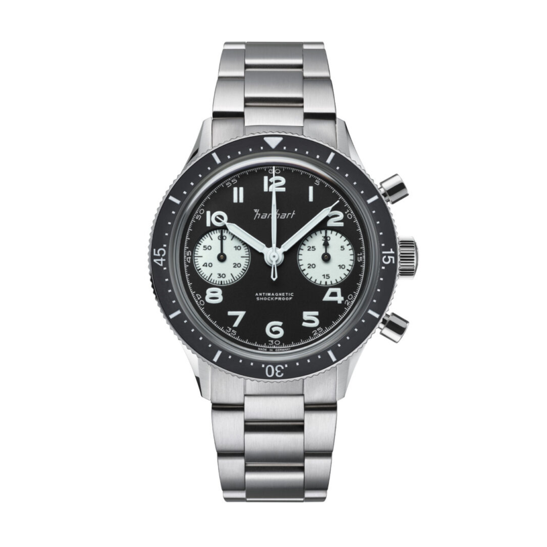 Relógio Hanhart 415 ES Reverse Panda, 39 mm H703.211-6428