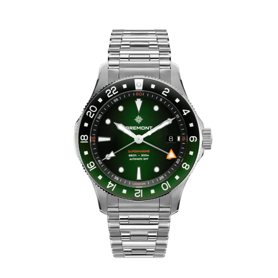 Relógio Bremont Supermarine 300M GMT, 'Tundra' Green
