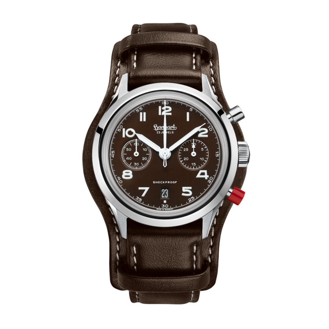 Relógio Hanhart 417 ES Mocha Flyback Date, 42 mm H721L.282-