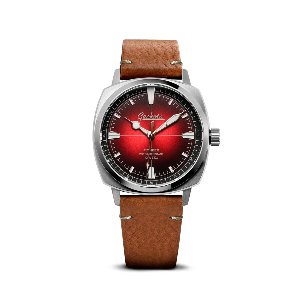 Relógio Geckota Pioneer Classic Edition Imperial Red