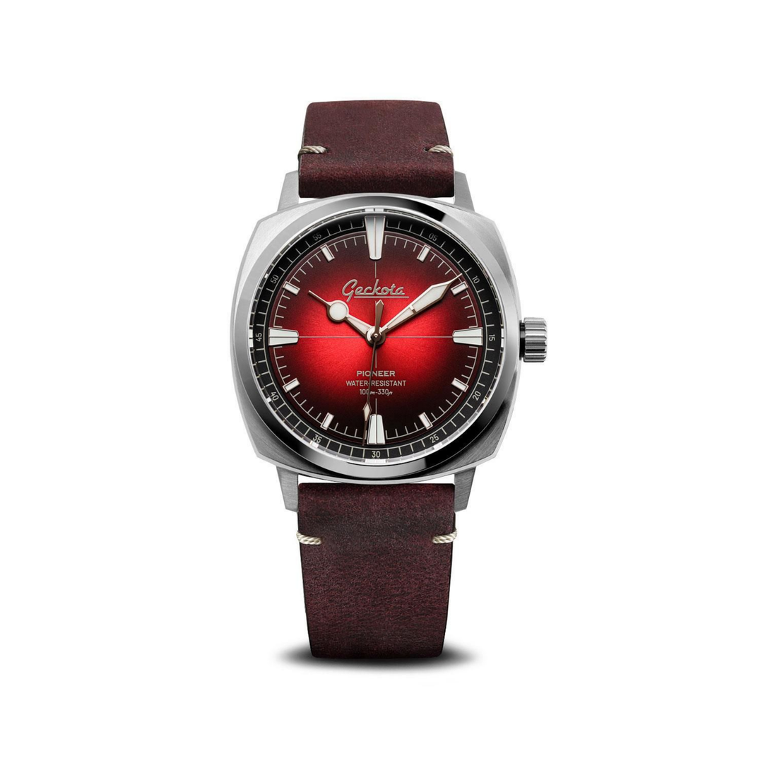 Relógio Geckota Pioneer Classic Edition Imperial Red