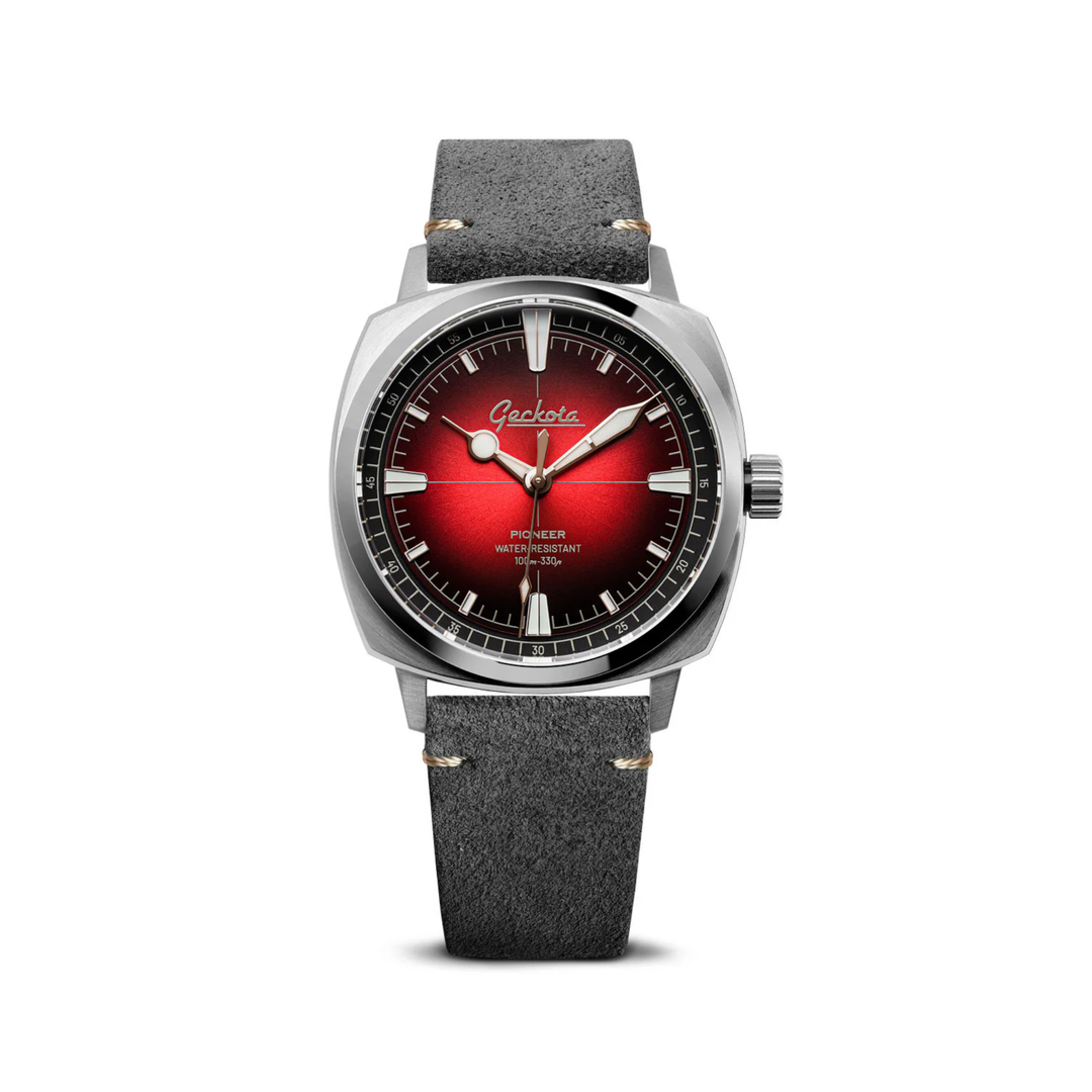 Relógio Geckota Pioneer Classic Edition Imperial Red