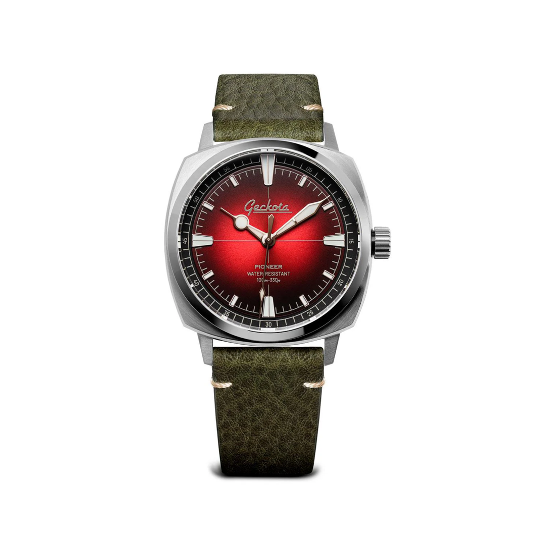Relógio Geckota Pioneer Classic Edition Imperial Red