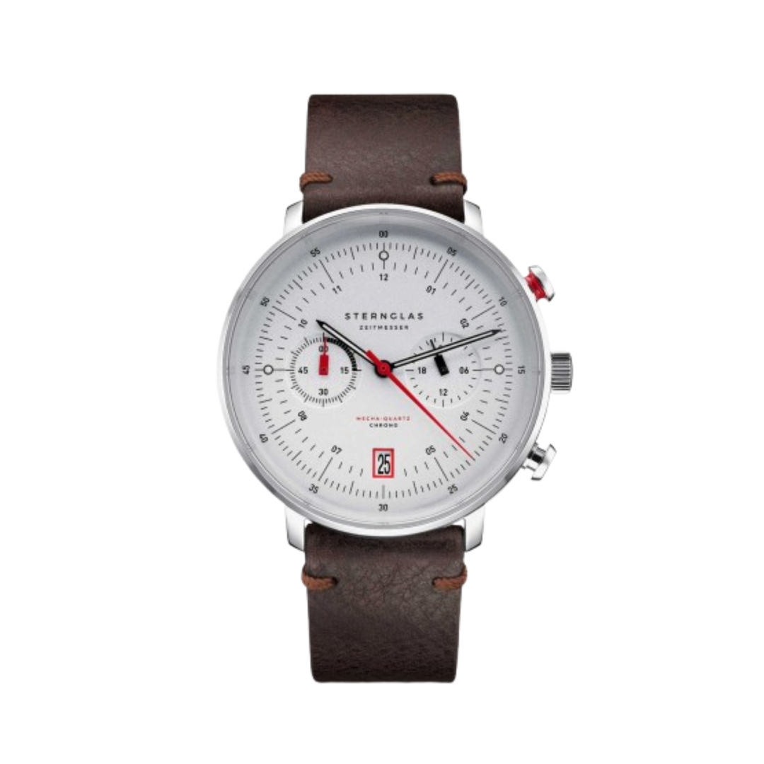 Relógio STERNGLAS Hamburg Chrono 42 mm S01-HC10-VI11 Quartz