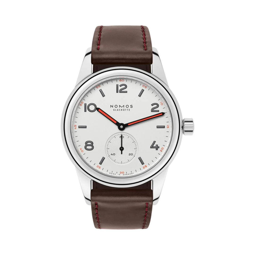 Relógio NOMOS Glashütte Club White Dial 36mm Stainless Steel Back 701.1