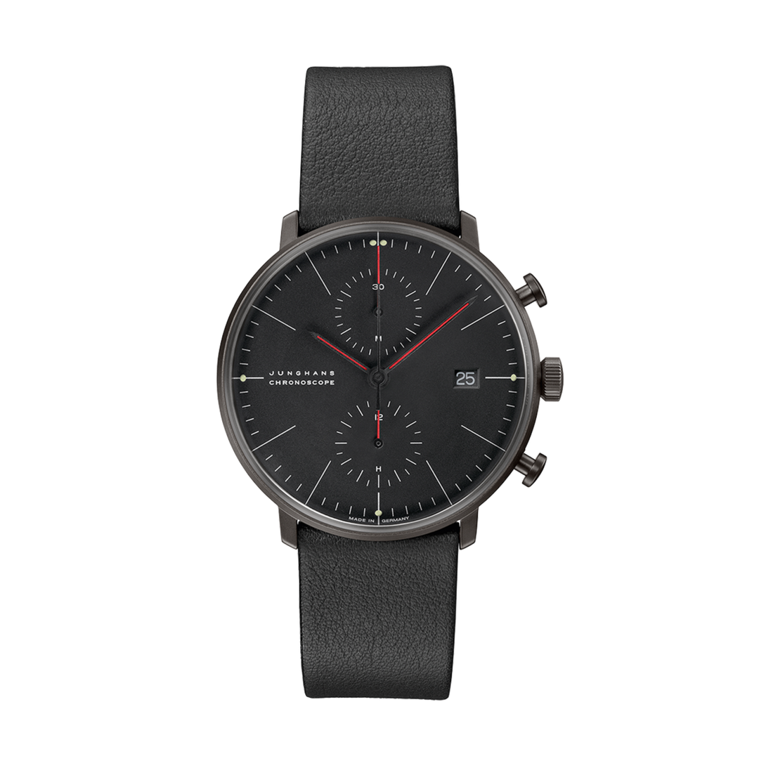 Relógio Junghans max bill Chronoscope Bauhaus 27/4409.02