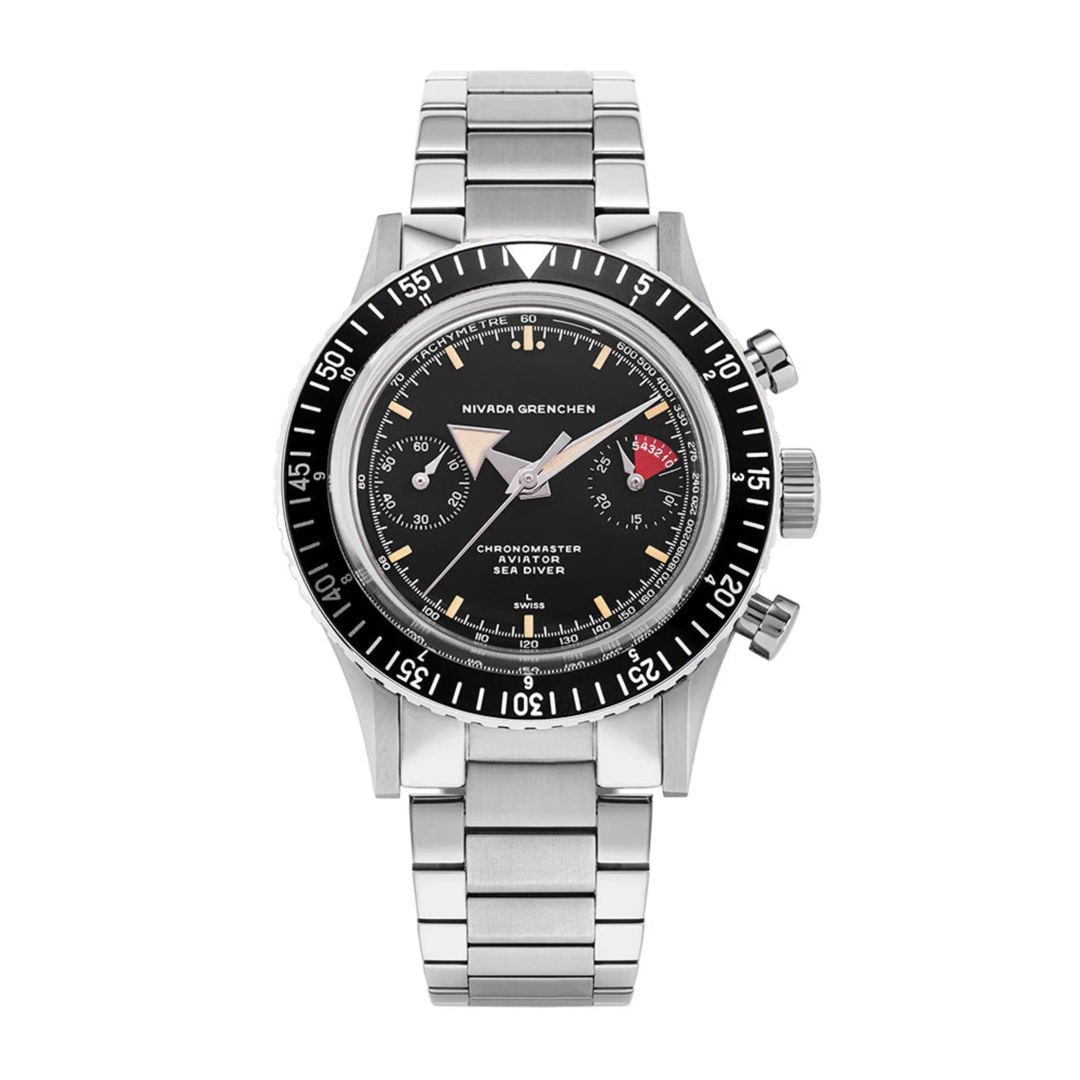 Relógio Nivada Grenchen CHRONOMASTER BROAD ARROW INTER.BEZEL 38MM 86056M04LC