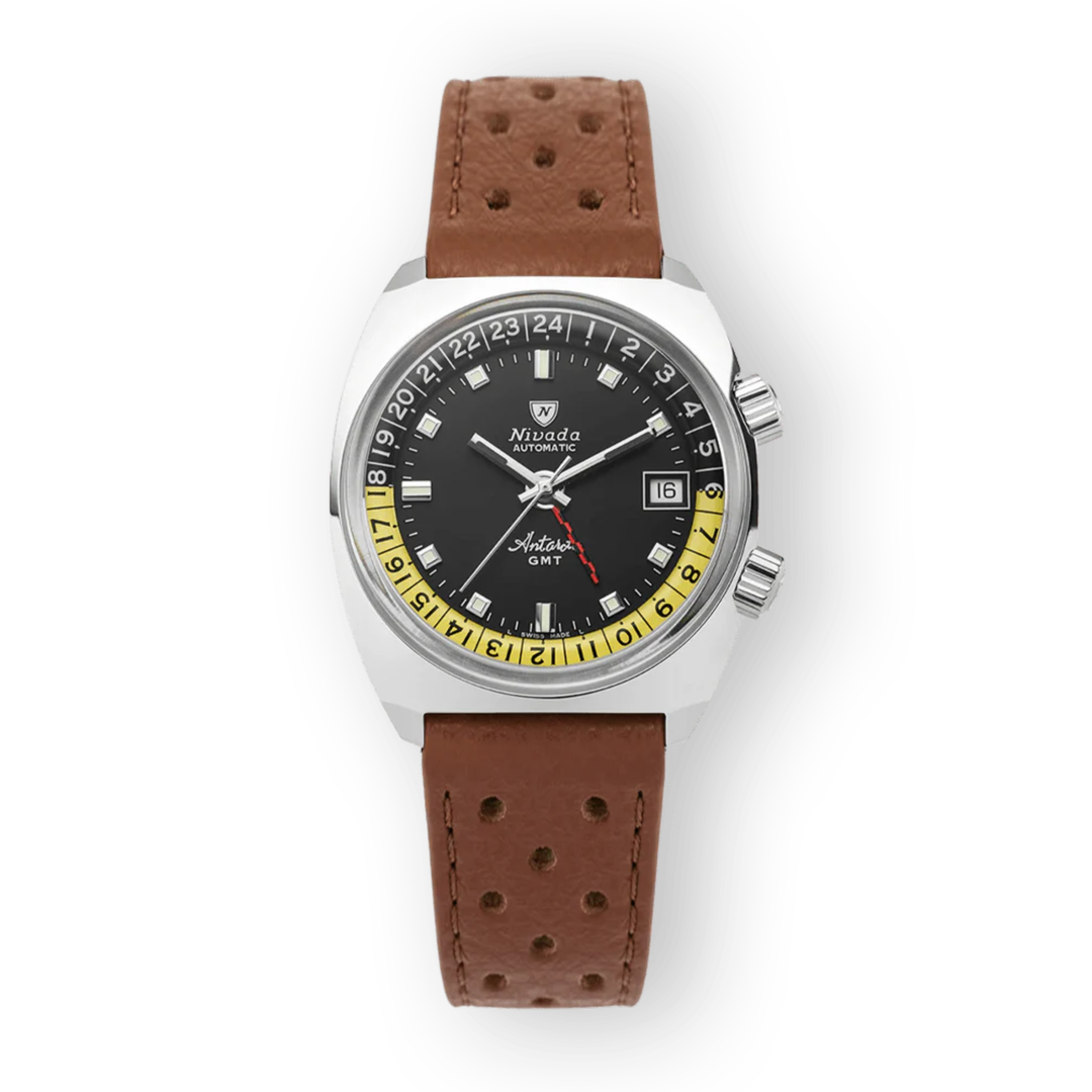 Relógio Nivada Grenchen GMT ANTÁRTICO - PRETO 36 mm 32043A23
