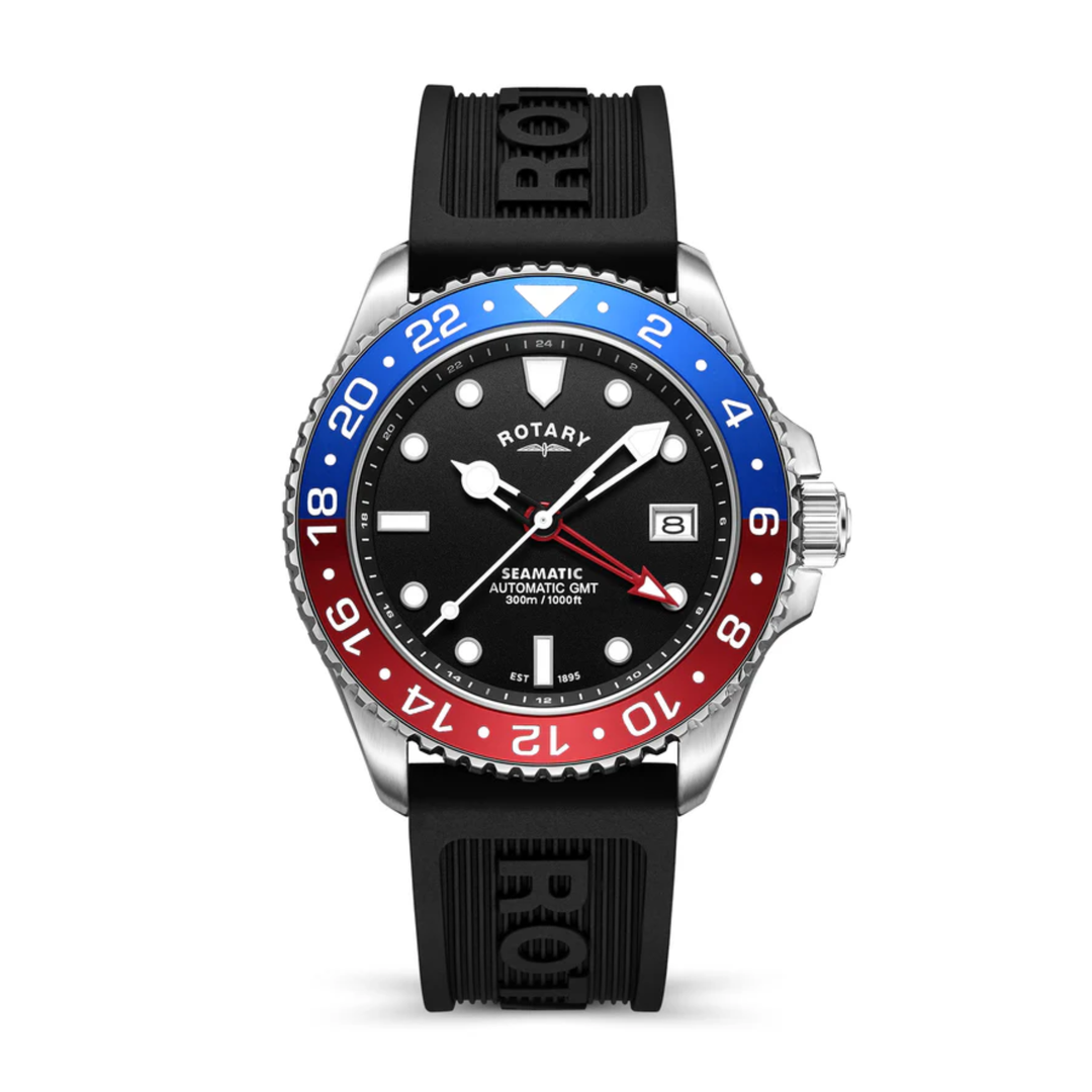 Relógio Rotary Seamatic 300 GMT Automático GS04378/95
