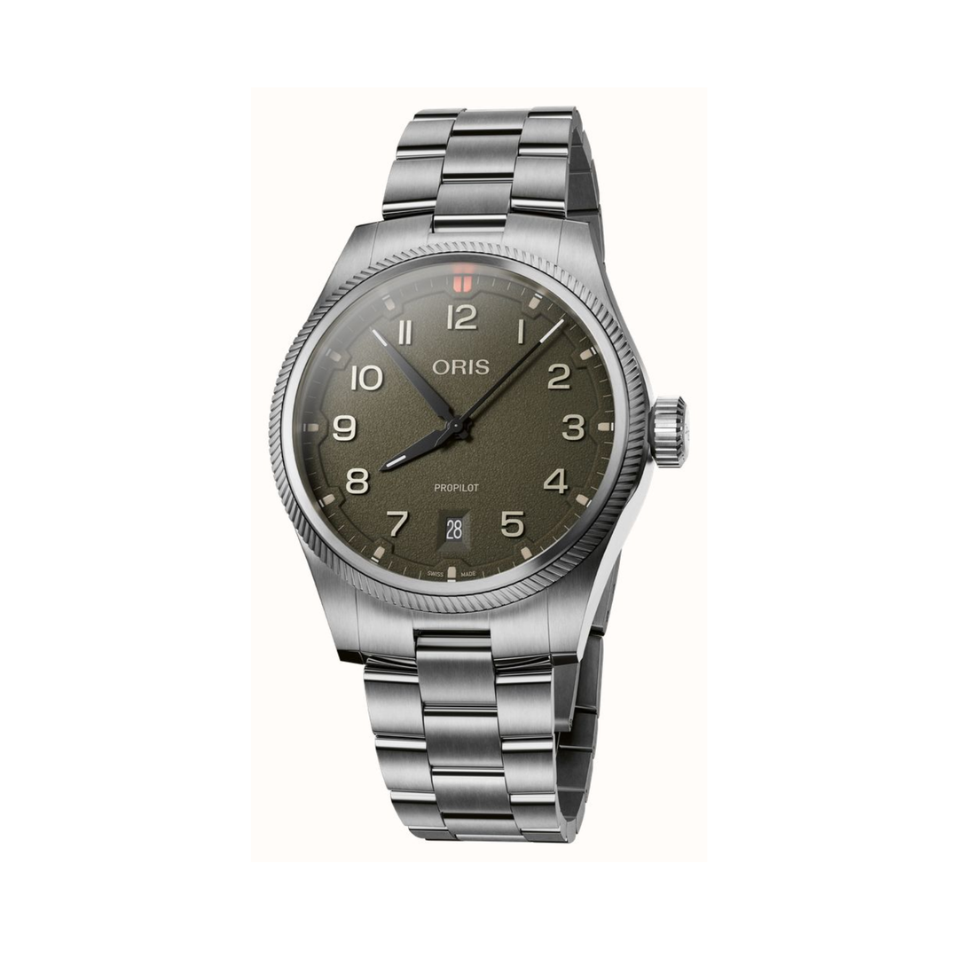 Relógio Oris 01 733 7805 4167-07 8 20 04LC ProPilot Date 41mm