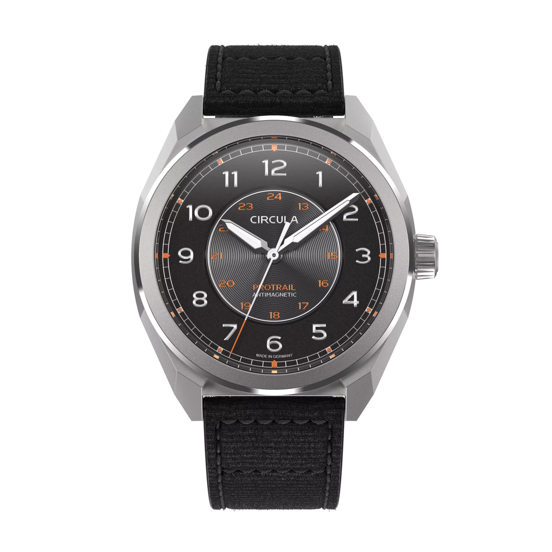 Relógio Circula Field watch ProTrail Black PT-SS-SS