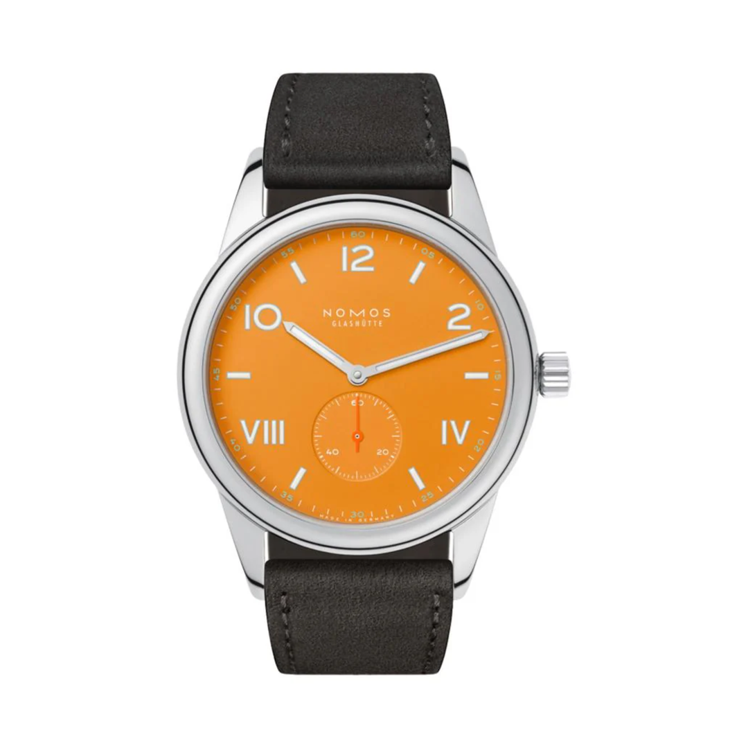 Relógio NOMOS Glashütte Club Campus 38mm Future Orange on Strap 729