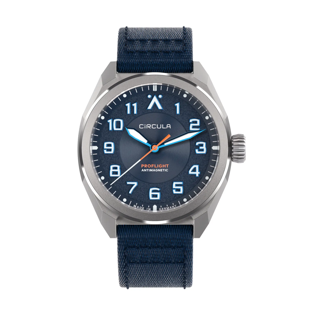 Relógio Circula Pilot watch ProFlight Blue PF-SS-BB