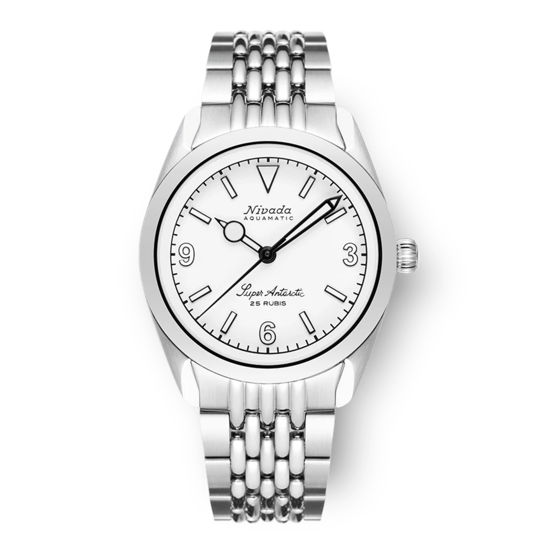 Relógio Nivada SUPER ANTARCTIC WHITE 3.6.9 38 mm - WHITE LUMINOVA 32067A04
