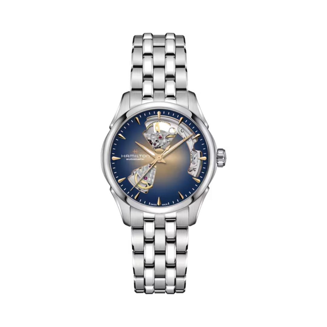 Relógio Hamilton Feminino Jazzmaster Open Heart Automático 36mm H32215101
