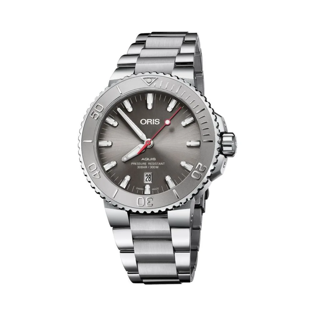 Relógio Oris 01 733 7789 4153-07 8 23 04PEB Aquis Date Relief 43.50 mm