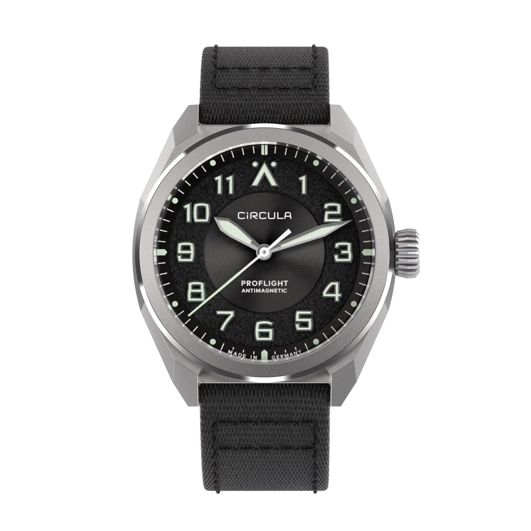 Relógio Circula Pilot watch ProFlight Anthracite PF-SS-AS