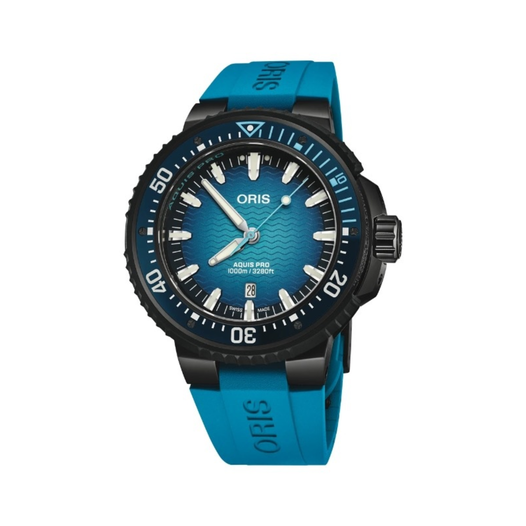 Relógio Oris 01 733 7801 7255-Set Aquis Pro 1000m 49.50 mm