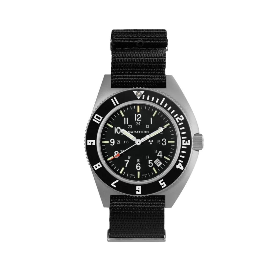 Relógio Marathon Pilot's Navigator with Date & Tritium 41mm Quartzo