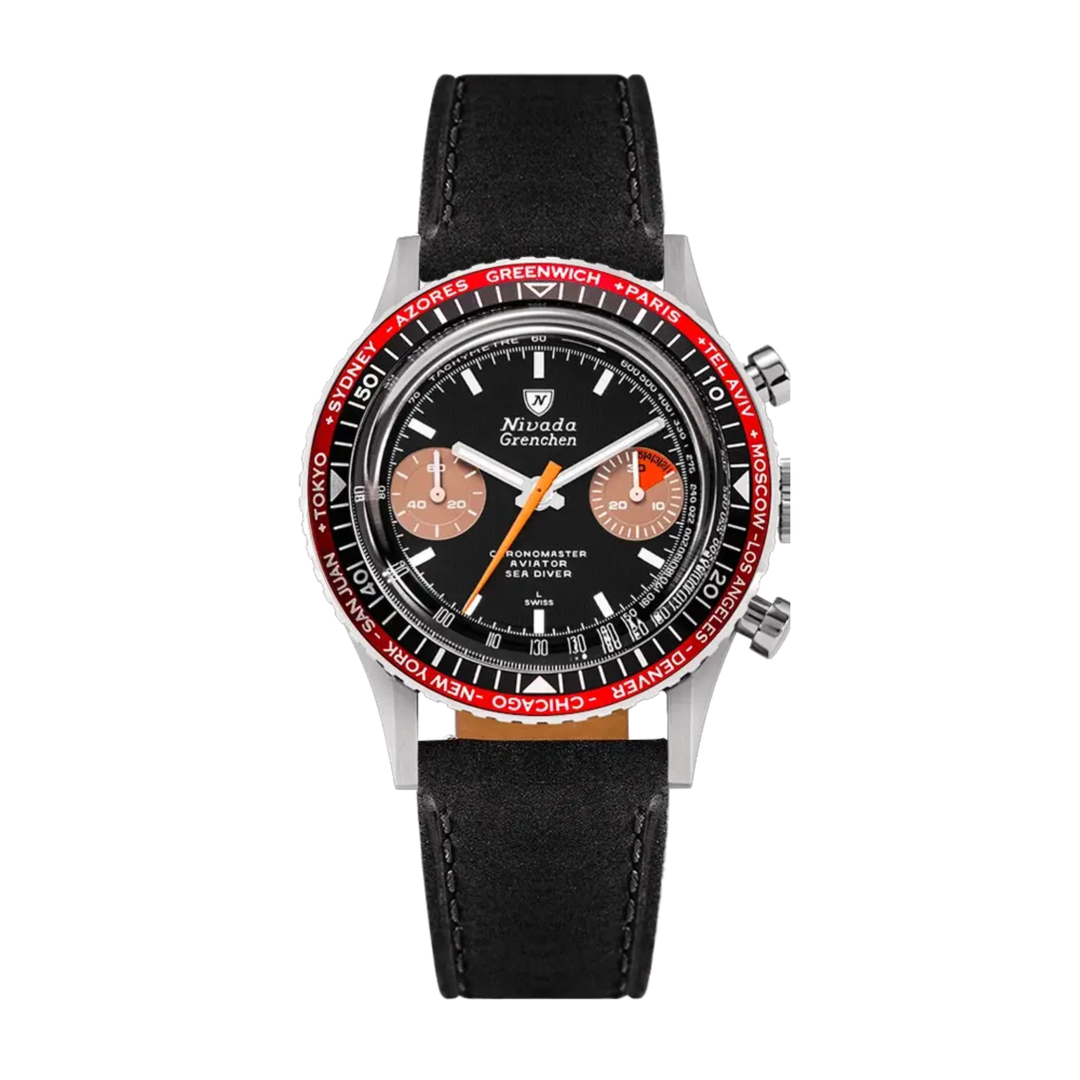 Relógio Nivada WHITE ORANGE BOY INTER.BEZEL 38mm - MANUAL 86012WM03LC